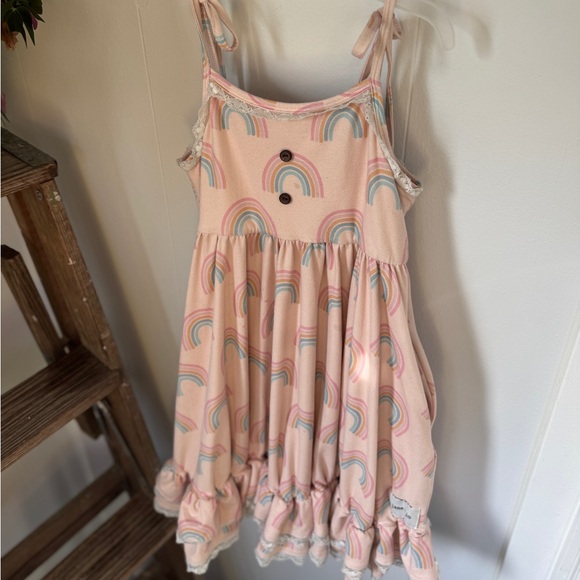 Jane + Jo Other - ✨🌈 Jane + Jo Rainbow Twirl Dress | Girls Size 7 | Pockets! 🌈✨